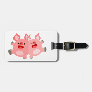 Étiquette À Bagage OUI ! ! Balise de bagage de cochons de dessin mign