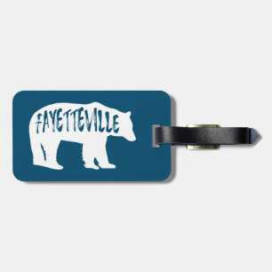 Étiquette À Bagage Ours de Fayetteville Arkansas