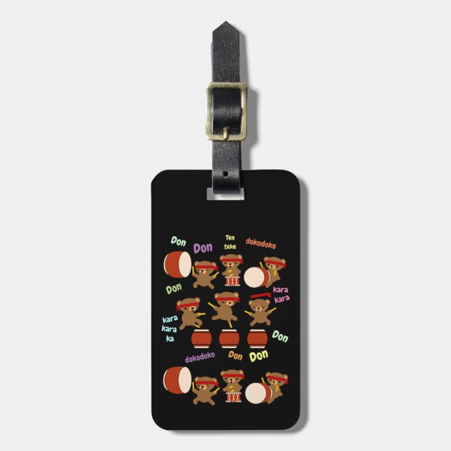 Étiquette À Bagage Ours de Kawaii d'étiquette d'identification de (Devant Vertical)