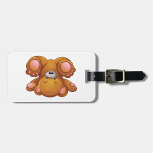 Étiquette À Bagage Ours en peluche à l'envers
