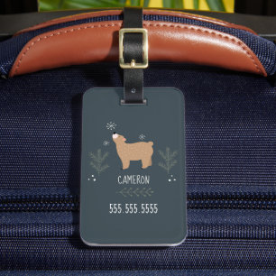 Étiquette À Bagage Ours endormi