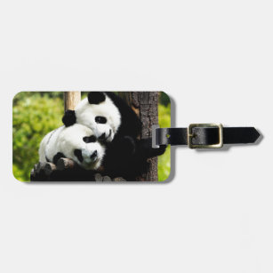 Étiquette À Bagage Ours panda