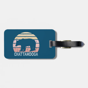 Étiquette À Bagage Ours rétro Chattanooga Tennessee