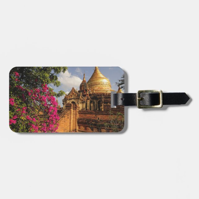 Étiquette À Bagage Pagode Dhamma Yazaka à Bagan (Pagan), Myanmar (Devant horizontal)