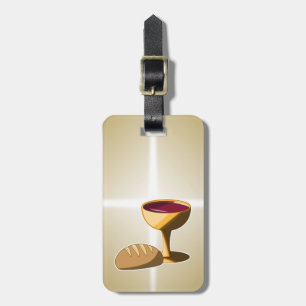 Étiquette À Bagage Pain et vin La Dernière communion de Pâques