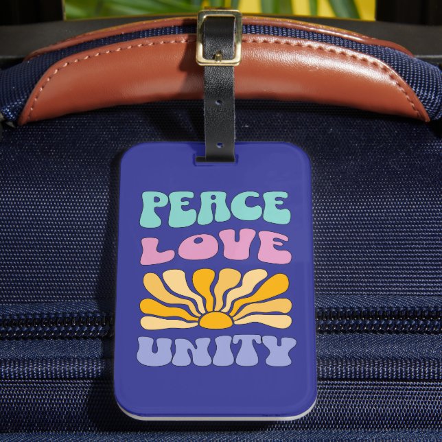 Étiquette À Bagage Paix Amour Unité (Insitu Rectoal 2)