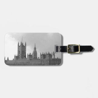 Étiquette À Bagage Palais blanc noir de Westminster