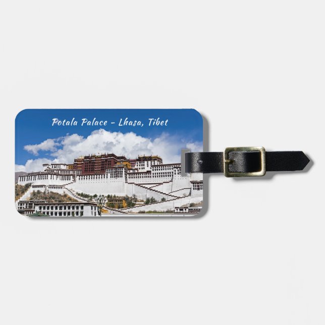 Étiquette À Bagage Palais du Potala à Lhassa - Tibet (Devant horizontal)