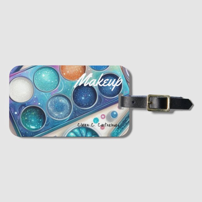 Étiquette À Bagage Palette de Maquillage Bold Sparkle (Devant Horizontal)