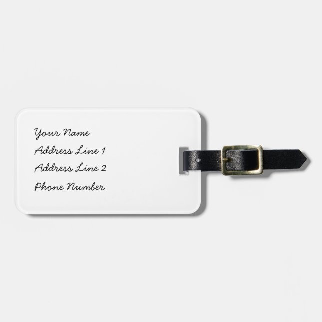 Étiquette À Bagage Panda de Kawaii (Devant horizontal)