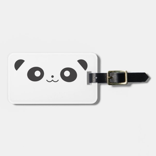 Étiquette À Bagage Panda semi-transparent (Devant horizontal)