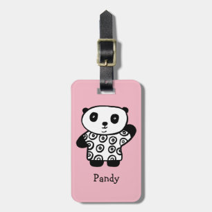 Étiquette À Bagage Pandy le Panda personnalisé