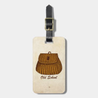 Panier de pêche de pêche de vieille école