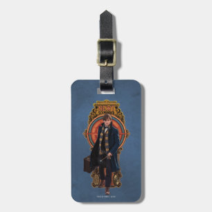 Étiquette À Bagage Panneau Art Nouveau NEWT SCAMANDER™ Walking