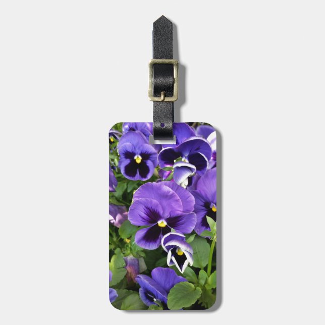 Étiquette À Bagage panneaux violets (Devant Vertical)