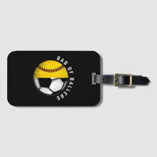 Étiquette À Bagage Papa de Ballers Père Fils Joueur de softball de fo