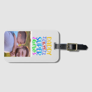 Étiquette À Bagage Papa est mon super héros
