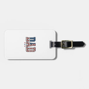 Étiquette À Bagage Papa patriote Drapeau américain Design vectoriel v