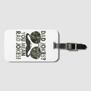 Étiquette À Bagage Papa plaisante, tu veux dire des blagues de rad ;