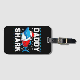 Étiquette À Bagage Papa Requin Santa Fête des Pères