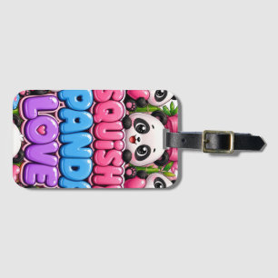 Étiquette À Bagage Papier Cadeau Mignon Amour Panda Squishy Kawaii
