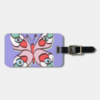 Étiquette À Bagage Papillon de mouche de hippie