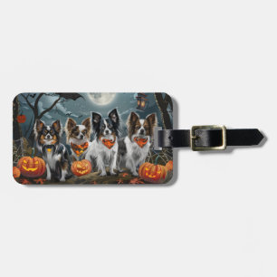Étiquette À Bagage Papillon Halloween Épouvantable