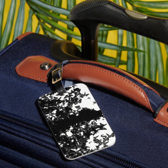 Étiquette À Bagage papillon noir (Insitu Rectoal 1)