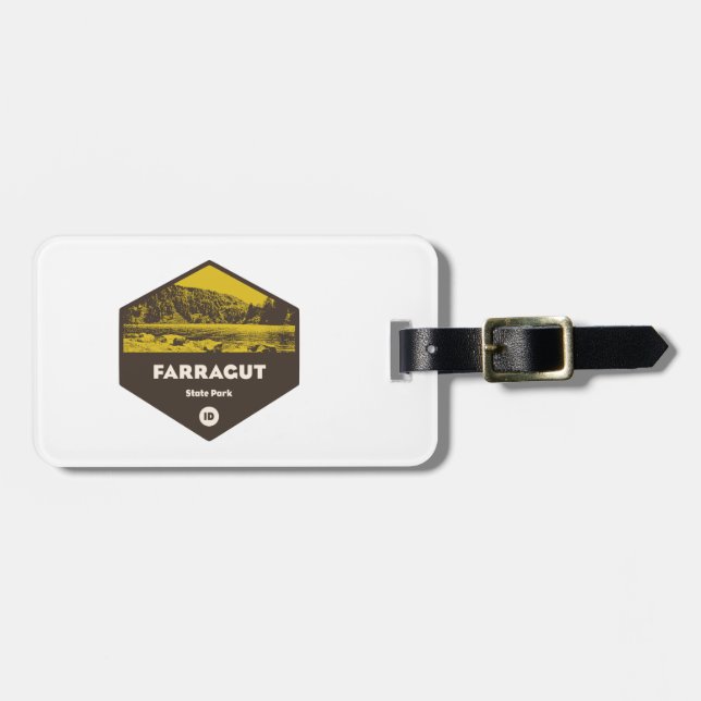 Étiquette À Bagage Parc d'état de Farragut Idaho (Devant horizontal)