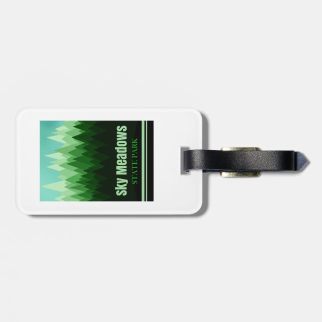 Étiquette À Bagage Parc d'état de Sky Meadows Virginia Forest (Dos horizontal)