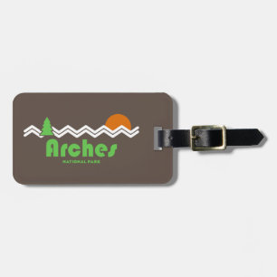 Étiquette À Bagage Parc national Arches Rétro