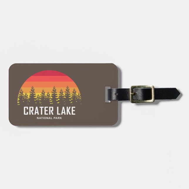 Étiquette À Bagage Parc national de Crater Lake (Devant horizontal)