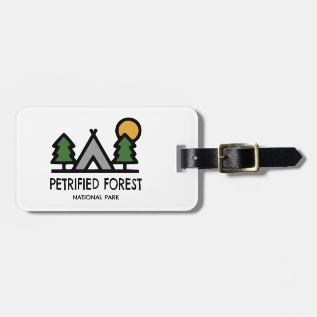 Étiquette À Bagage Parc national de la Forêt Petrifiée (Devant horizontal)
