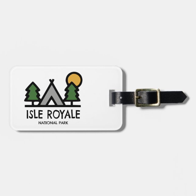 Étiquette À Bagage Parc national de l'Isle Royale (Devant horizontal)