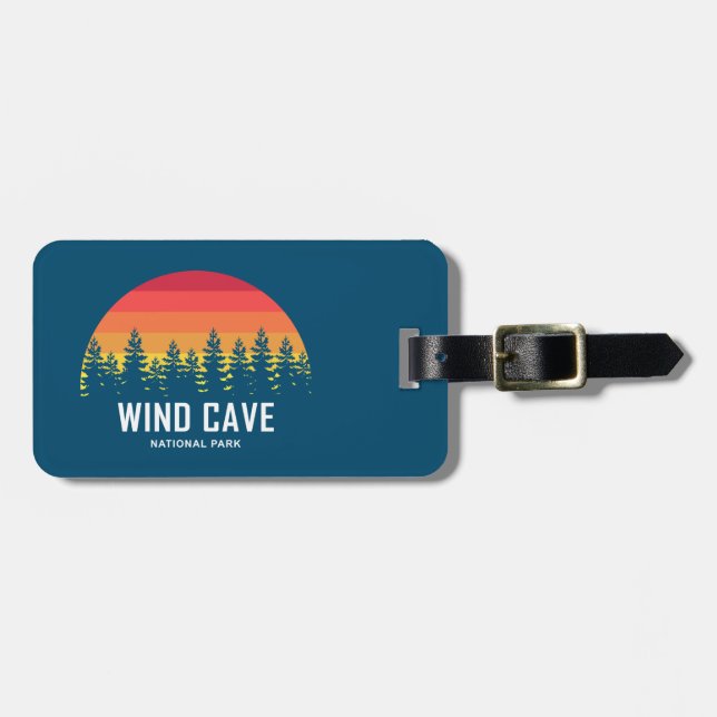 Étiquette À Bagage Parc national de Wind Cave (Devant horizontal)