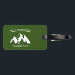 Étiquette À Bagage Parc national de Yellowstone<br><div class="desc">Si vous n'avez jamais été,  eh bien... allez maintenant. La faune,  l'éloignement,  les montagnes,  les geysers,  le lac. C'est le Parc National original,  et toujours le meilleur. Montre ton amour pour Yellowstone.</div>