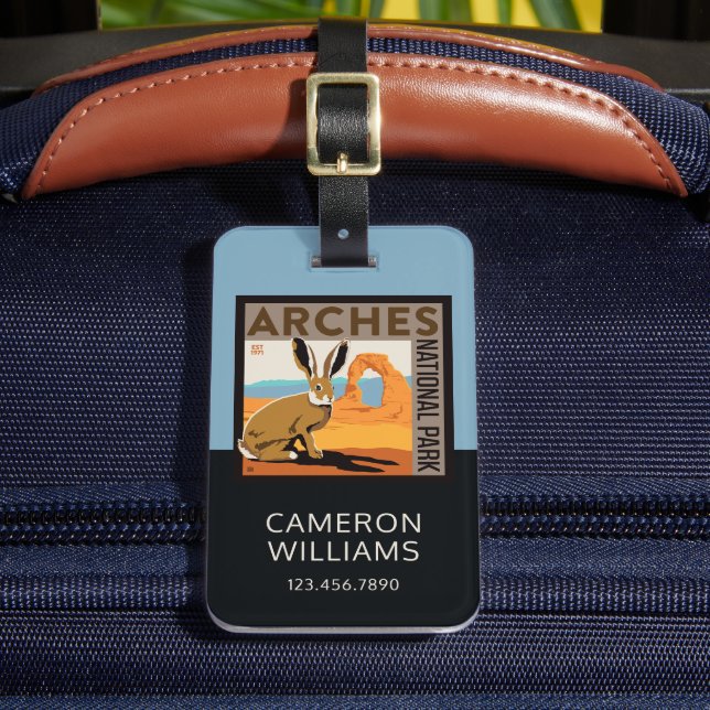 Étiquette À Bagage Parc national des Arches, Utah | Jacklapin (Insitu Rectoal 2)