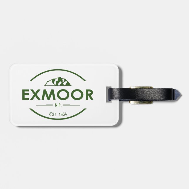 Étiquette À Bagage Parc national Exmoor (Dos horizontal)