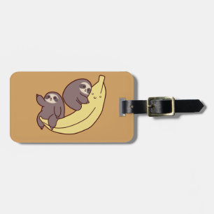 Étiquette À Bagage Paresses géantes de banane