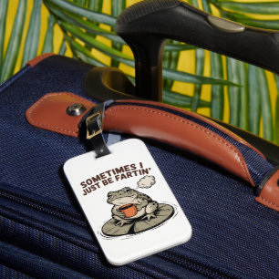 Étiquette À Bagage Parfois, je suis juste une grenouille drôle qui pé