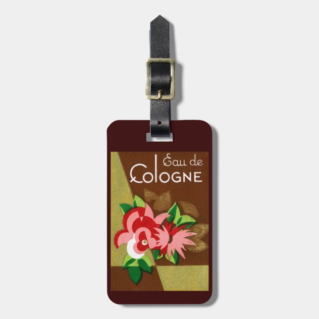 Étiquette À Bagage Parfum Eau de Cologne 1920 (Devant Vertical)