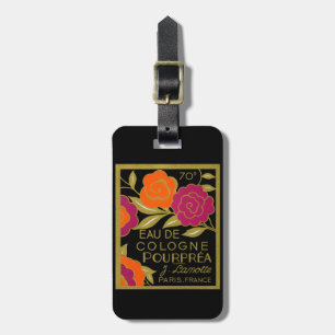 Étiquette À Bagage Parfum Eau de Cologne Pourprea 1920