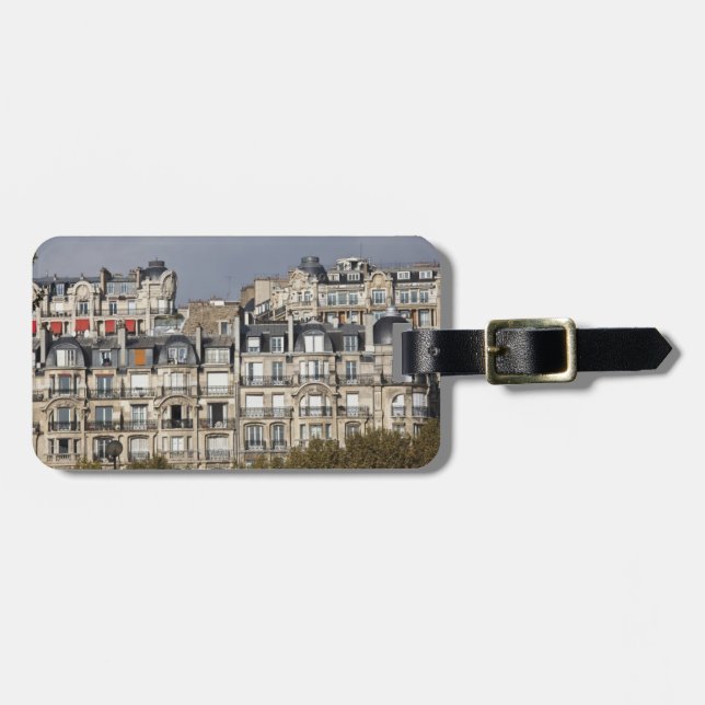 Étiquette À Bagage Paris, France 5 (Devant horizontal)