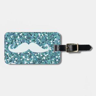 ÉTIQUETTE À BAGAGE PARTIES SCINTILLANTES IMPRIMÉES PAR MOUSTACHE