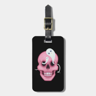 Étiquette À Bagage Pastel Goth Cute Skull drôle gothique