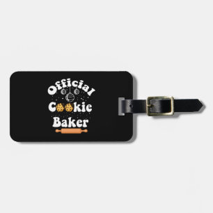 Étiquette À Bagage Pâtissier officiel amateur de cookies Noël