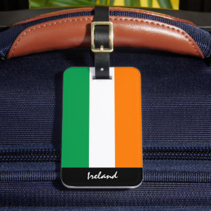 Étiquette À Bagage Patriotic Ireland Bagages Tags, Irish Flag