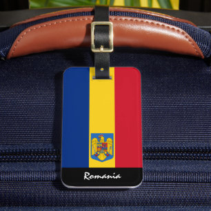 Étiquette À Bagage Patriotique Roumanie Bagages Tags, Drapeau Roumain