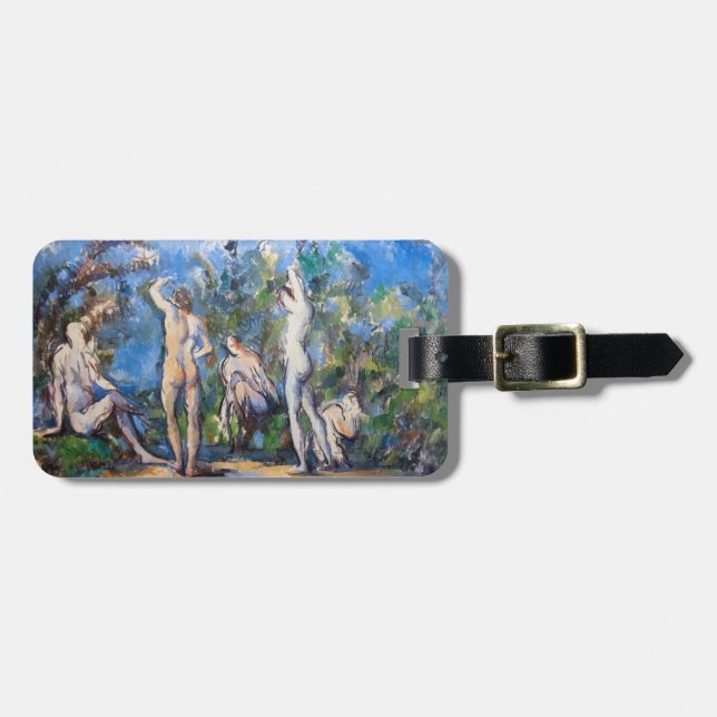 Étiquette À Bagage Paul Cezanne - Cinq Baigneurs (Devant horizontal)