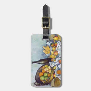 Étiquette À Bagage Paul Cézanne le panier des pommes peignant l'art